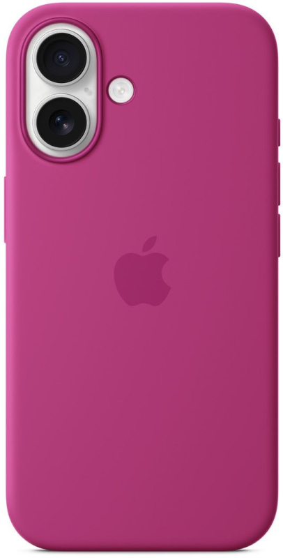 Чехол Apple для iPhone 16 Silicone MagSafe, фуксия